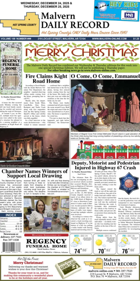 Cover of Malvern Daily Record