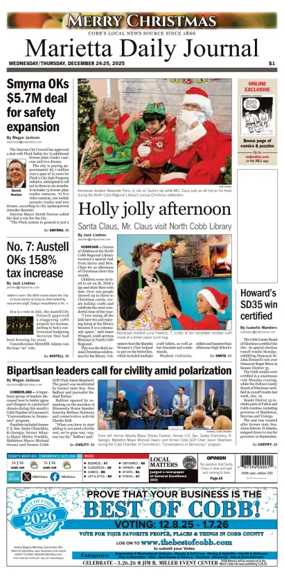 Cover of Marietta Daily Journal