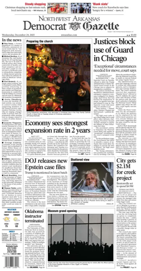 Cover of Northwest Arkansas Democrat-Gazette