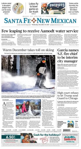 Cover of Santa Fe New Mexican