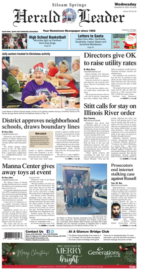 Cover of Siloam Springs Herald Leader