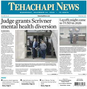 Cover of Tehachapi News