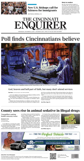 Cover of The Cincinnati Enquirer