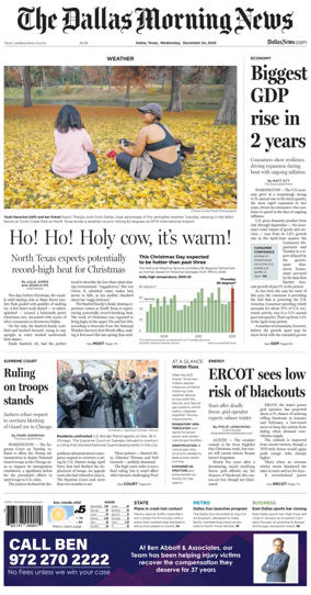 Cover of The Dallas Morning News