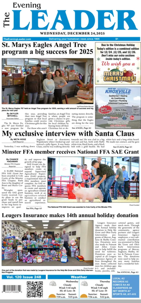 Cover of The Evening Leader