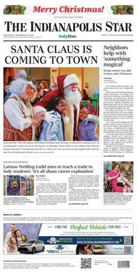 Cover of The Indianapolis Star