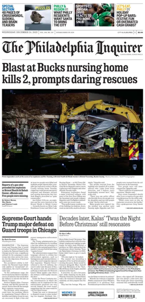 Cover of The Philadelphia Inquirer (South Jersey edition)