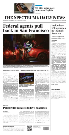 Cover of The Spectrum & Daily News