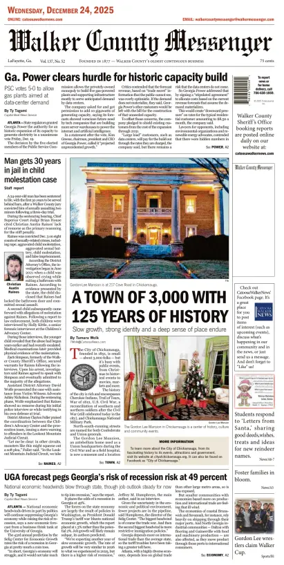 Cover of Walker County Messenger