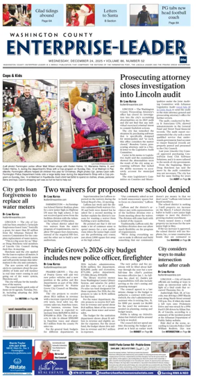 Cover of Washington County Enterprise-Leader