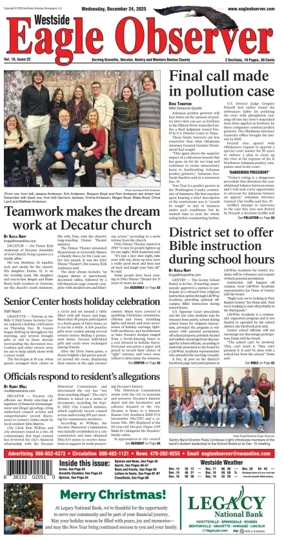 Cover of Westside Eagle-Observer