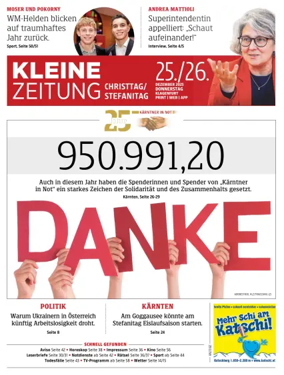 Cover of Kleine Zeitung Kaernten