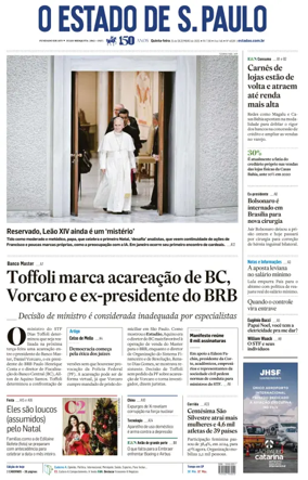 Cover of O Estado de S. Paulo