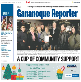 Cover of The Gananoque Reporter