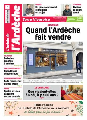 Cover of L'Hebdo de l'Ardeche – edition centre