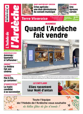 Cover of L'Hebdo de l'Ardeche – edition Nord