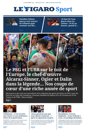 Cover of Le Figaro Sport