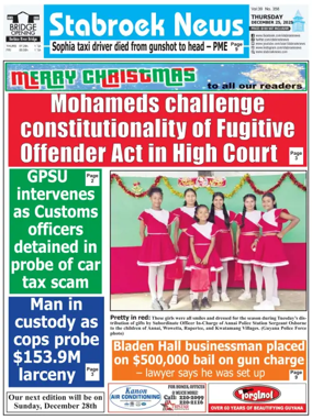 Cover of Stabroek News