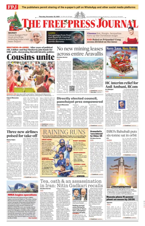 Cover of The Free Press Journal