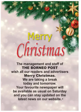 Cover of The Borneo Post (Sabah)