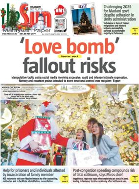 Cover of The Sun (Malaysia)