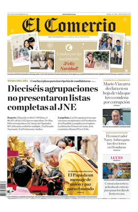 Cover of Diario El Comercio