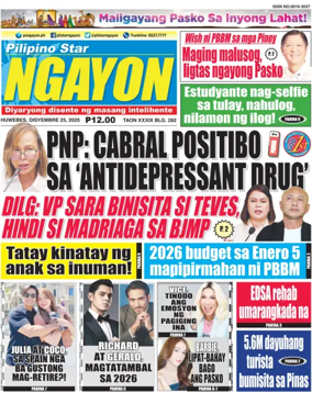 Cover of Pilipino Star Ngayon