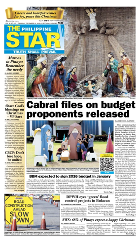 Cover of The Philippine Star