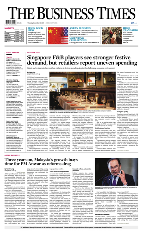 Cover of The Business Times