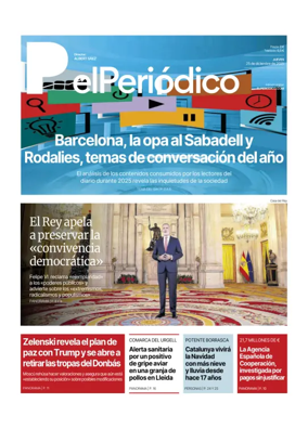 Cover of El Periódico de Catalunya (Castellano)