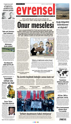Cover of Evrensel Gazetesi