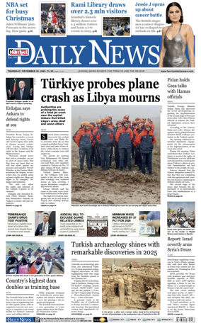 Cover of Hurriyet Daily News & Economic Review