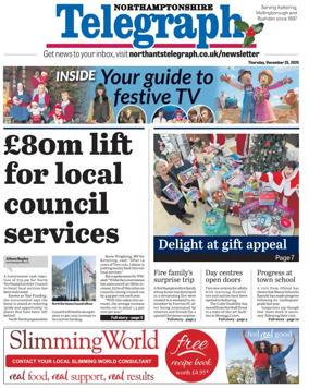 Cover of Northants Evening Telegraph