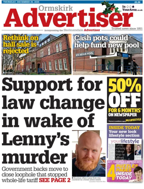 Cover of Ormskirk Advertiser