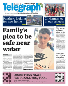 Cover of The Peterborough Evening Telegraph