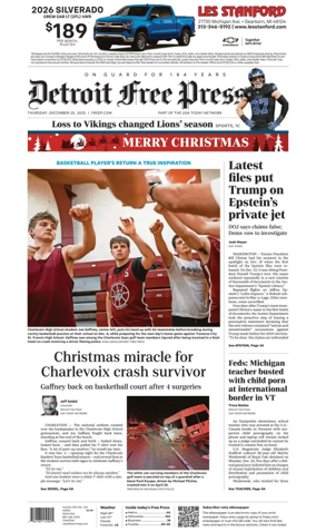 Cover of Detroit Free Press