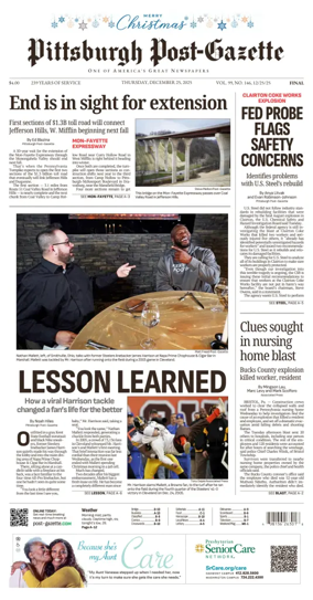 Cover of Pittsburgh Post-Gazette