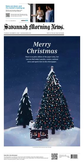 Cover of Savannah Morning News