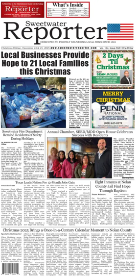 Cover of Sweetwater Reporter