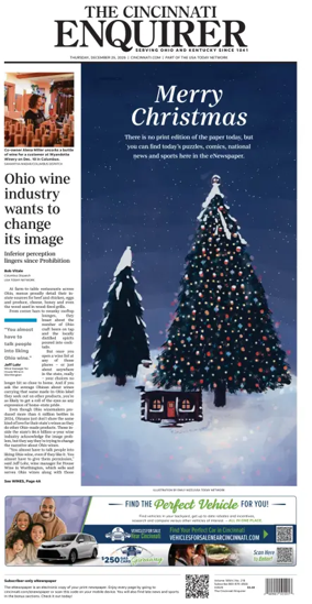 Cover of The Cincinnati Enquirer