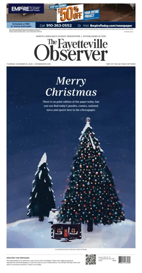 Cover of The Fayetteville Observer