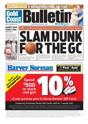 Cover of The Gold Coast Bulletin