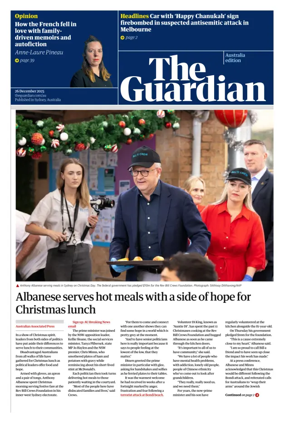 Cover of The Guardian Australia