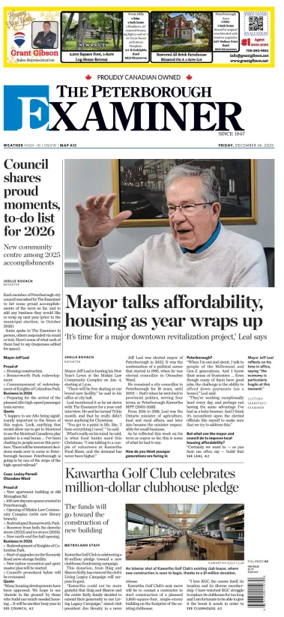 Cover of The Peterborough Examiner