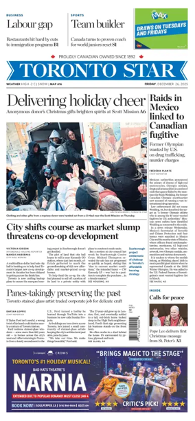 Cover of Toronto Star