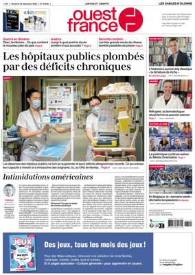 Cover of Ouest France (Les Sables-d'Olonne)