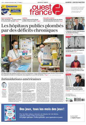 Cover of Ouest France (Quimper)