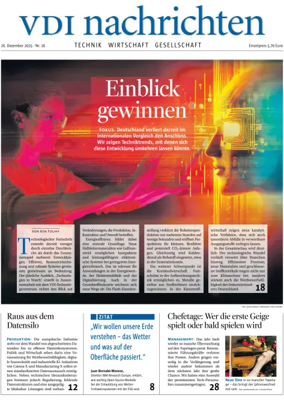 Cover of VDI Nachrichten