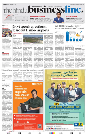Cover of BusinessLine (Chennai)
