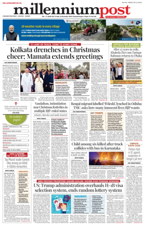 Cover of Millennium Post (Kolkata)